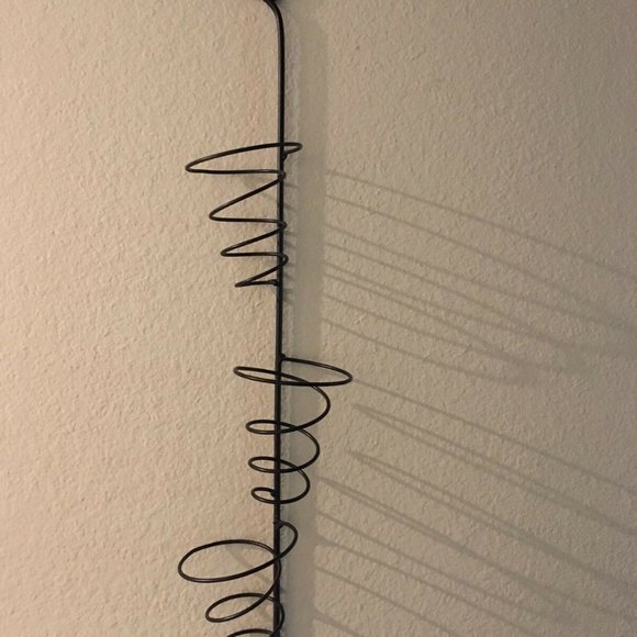 Custom made 3 bottle wrought iron wine rack - Picture 3 of 5